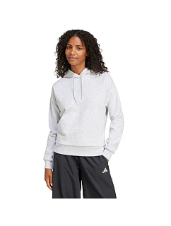 Dámská mikina adidas Essentials Small Logo Feel Cozy světle šedá JN1853