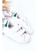Dětské Tenisky Se Suchým Zipem Bíle-Zelené California Dětské Tenisky Se Suchým Zipem Bíle-Zelené California