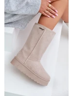 Vysoké Sněhule Na Platformě Big Star model 21679168 Světle Béžové - Big Star Shoes