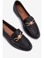 Dámské mokasíny s ozdobným detailem černé Rosynne Dámské mokasíny s ozdobným detailem černé Rosynne