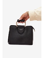 Malá Kufříková Kabelka Z Eko Kůže Černá Lorielle