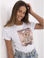 T shirt NM TS model 21049600 biało beżowy - FPrice