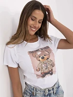 Tričko NM TS NG25285.74P bílá béžová