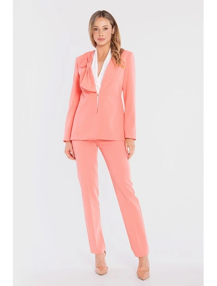 kalhoty s bočním zipem  růžové model 22152280 - STYLOVE