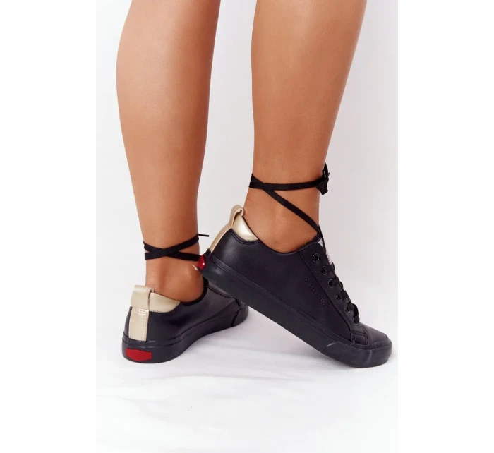 Dámské Kožené Tenisky CROSS JEANS HH2R4003C Černé Dámské Kožené Tenisky CROSS JEANS HH2R4003C Černé