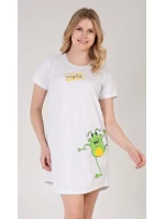 Dámská noční košile s krátkým rukávem Frog Dámská noční košile s krátkým rukávem Frog