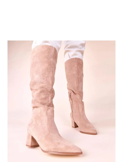 Kozačky na podpatku  model 220995 Solea