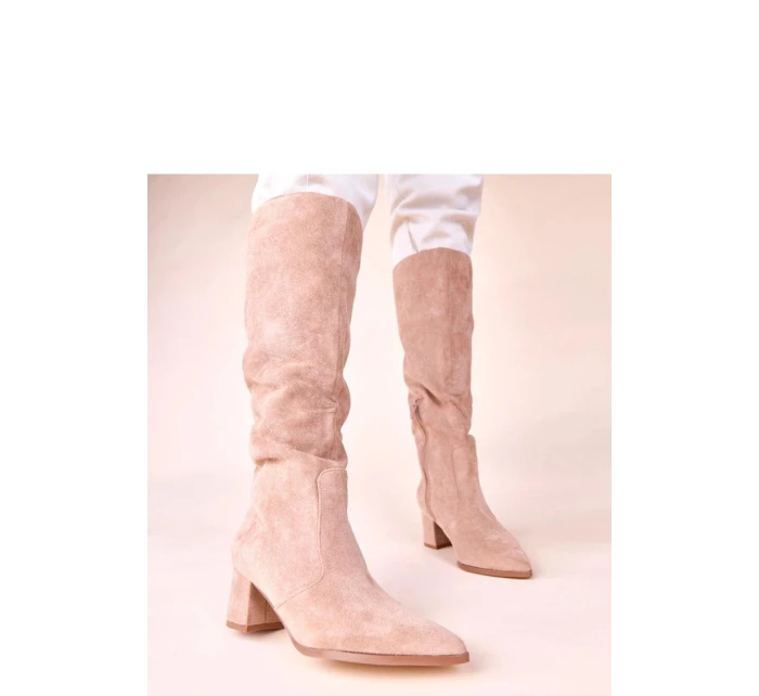 Kozačky na podpatku  model 220995 Solea