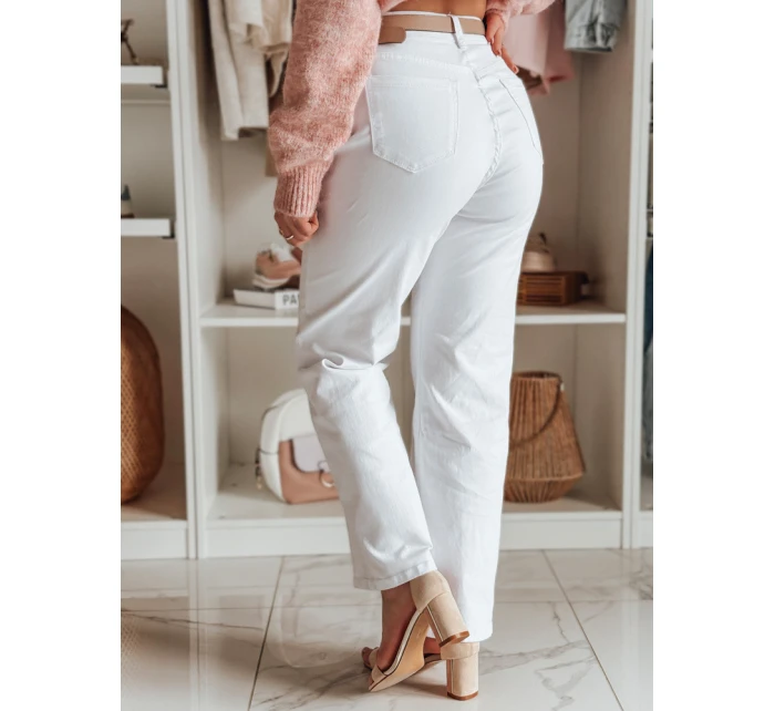 Dámské široké džíny DELUSSIA white FashionStreet UY2671