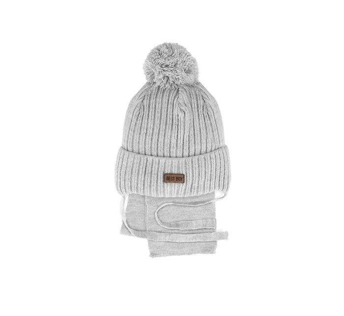 AJS 48-316 Chlapecká sada čepice+šátek AJS 48-316 Chlapecká sada čepice+šátek