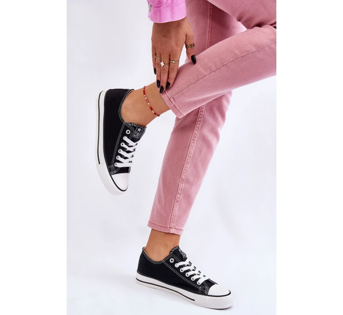 Dámské klasické tenisky černé a bílé model 21607880 - EVENTO Dámské klasické tenisky černé a bílé model 21607880 - EVENTO