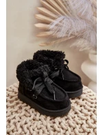 Sněhule boty dětské zateplené kožešinou černé model 21678734 - Boto Sněhule boty dětské zateplené kožešinou černé model 21678734 - Boto