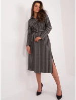 Šaty LK SK 509479.41 tmavě šedé Šaty LK SK 509479.41 tmavě šedé