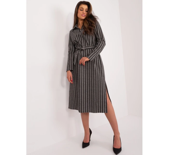 Šaty LK SK 509479.41 tmavě šedé Šaty LK SK 509479.41 tmavě šedé