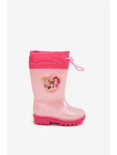 Dívčí dětské holínky „princezny“ Dazzly – růžové