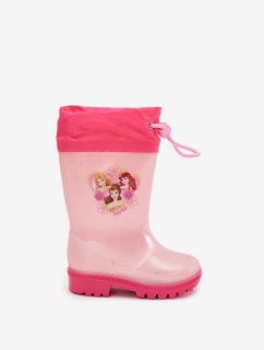 Dívčí dětské holínky „princezny“ Dazzly – růžové