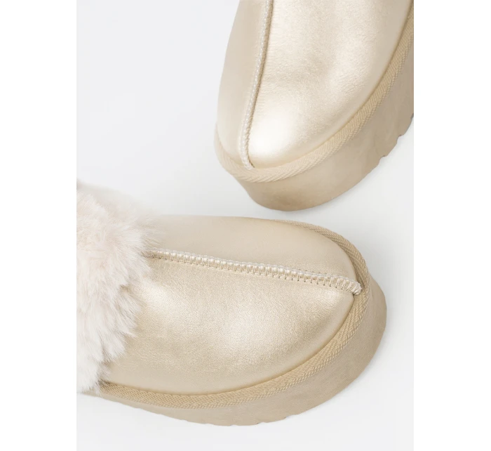 Luxusní zlaté sněhule dámské platforma Luxusní zlaté sněhule dámské platforma