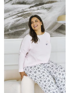 Taro Ella 3466 long/r 4XL-6XL Z25/26 dámské pyžamo