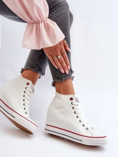 Dámské tenisky na podpatku Cross Jeans NN2R4004 bílé