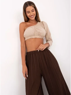 Spodnie MI SP model 21199582 ciemny brązowy - FPrice