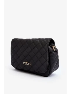 NOBO Prošívaná taška Messenger Černá