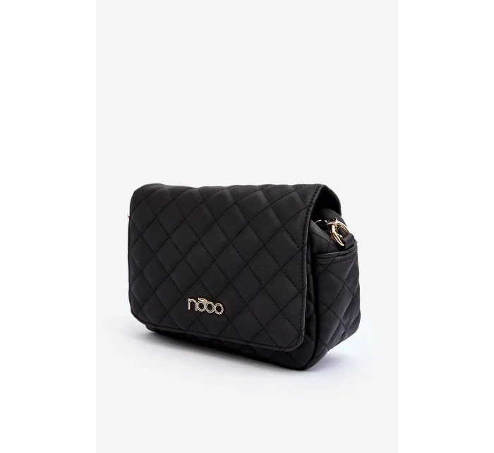 NOBO Prošívaná taška Messenger Černá NOBO Prošívaná taška Messenger Černá