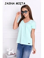 Dámské tričko Serek s krátkým rukávem hnědé - Off Pink