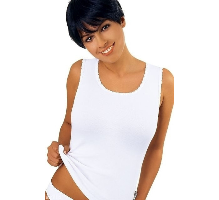 Bílá dámská košilka model 14572781 XXL - Emili