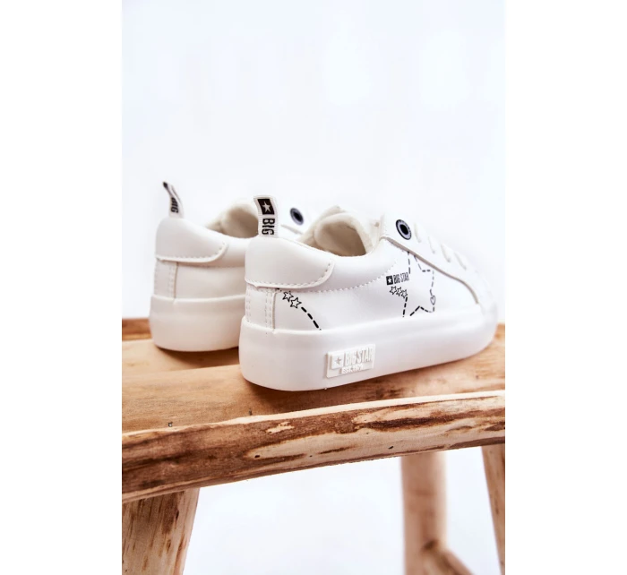 Dětská sportovní obuv Šněrovací Big Star KK374222 Bíle