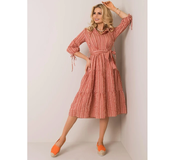 Šaty LK SK 508005.07P světle hnědá