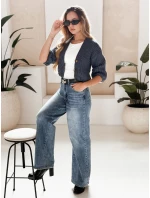 NUTI dámský svetr modrý FashionStreet MY1675 NUTI dámský svetr modrý FashionStreet MY1675