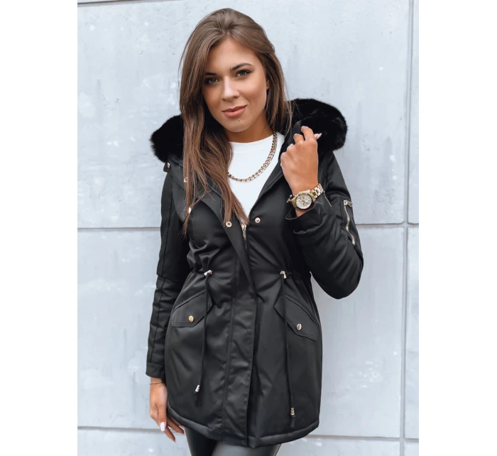 Dámská zimní bunda parka GODDESS černá FashionStreet TY3867