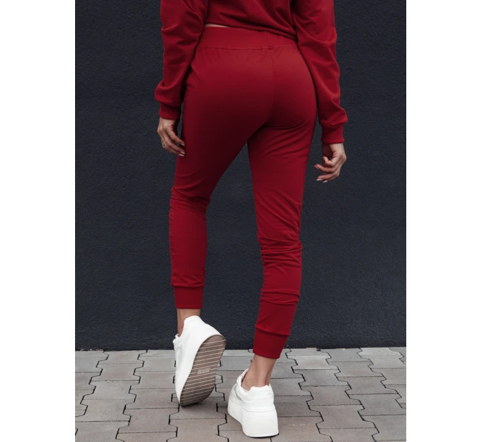 Dámské tepláky FITS bordó FashionStreet UY2304 Dámské tepláky FITS bordó FashionStreet UY2304