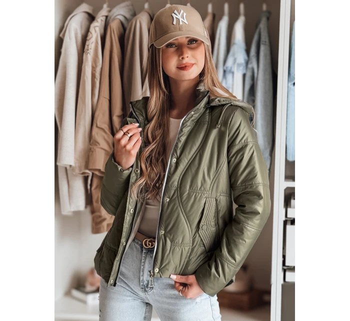 Dámská přechodná prošívaná bunda MARISSIA zelená FashionStreet TY4852