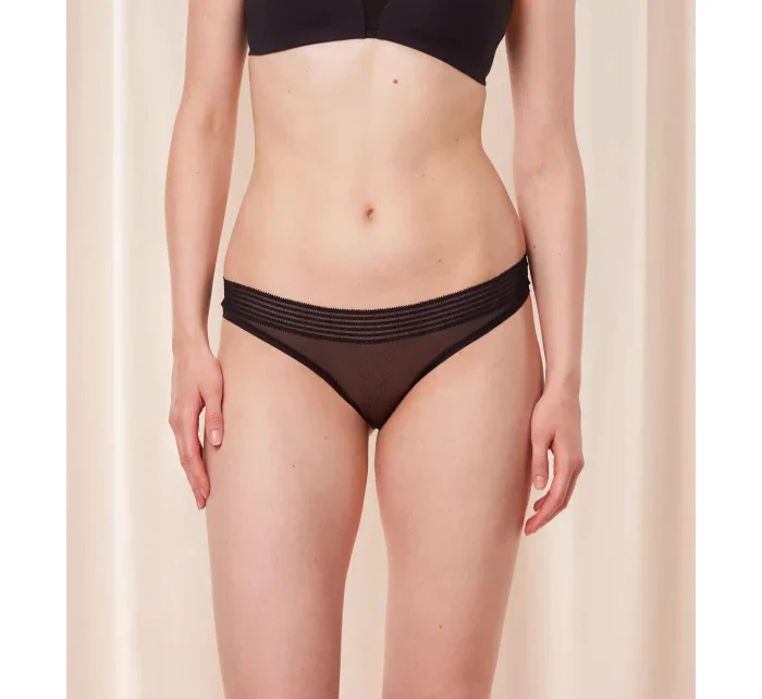 Tempting Sheer Highleg Tai - BLACK - TRIUMPH BLACK - TRIUMPH