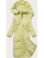 Dlouhá žlutá dámská zimní bunda (AG3-3031)