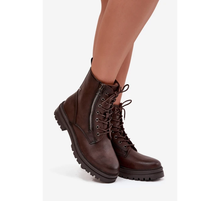 Dámské Workery Zateplené Čokoládové model 21747784 - Boto Dámské Workery Zateplené Čokoládové model 21747784 - Boto