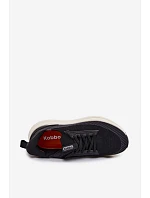 Pánské Sportovní Boty Textilní Na Platformě  Černé model 22147190 - Kobbo