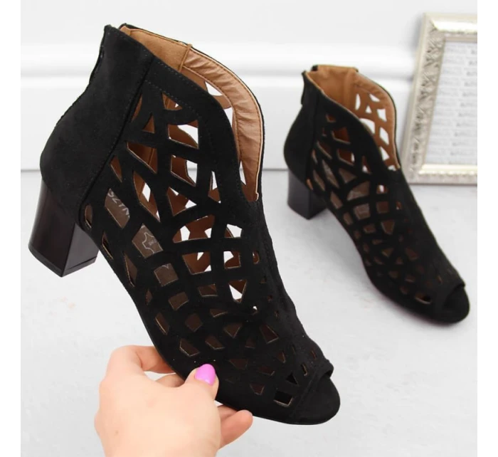 Semišové boty M.Daszynski W model 21958282 černá - M. Daszyński Semišové boty M.Daszynski W model 21958282 černá - M. Daszyński