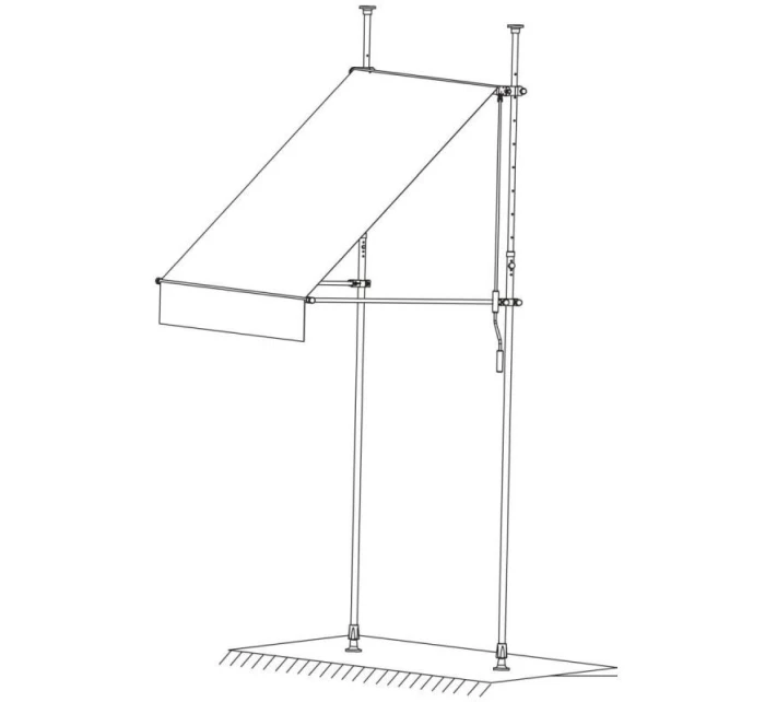 ZAHRADNÍ MARKÝZA NA BALKON TERASU NASTAVITELNÁ 250X120CM