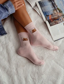 Dámské ponožky model 21728664 Růžové - Milena