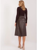 EM SD sukně B9326.64 tmavě hnědá