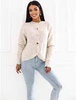Sweter IR SW model 22550386 jasny beżowy - FPrice Sweter IR SW model 22550386 jasny beżowy - FPrice