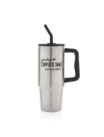 Personalizovaná termoska s barevným víčkem - Protože [doplň si sám] není prdel