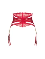 Dámský sexy podvazkový pás model 21494796 červený - Obsessive