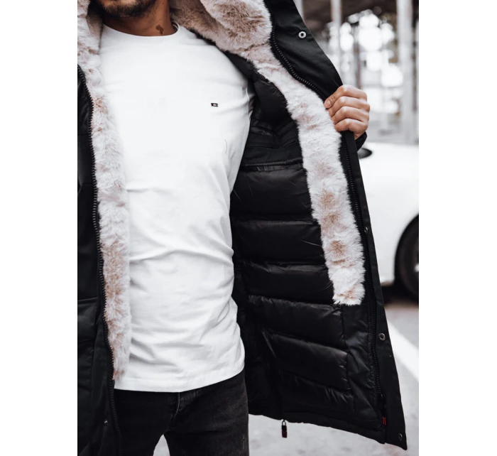 Pánská zimní bunda černá Dstreet TX4594 Pánská zimní bunda černá Dstreet TX4594