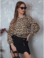 dámská oversize halenka s leopardím vzorem model 21982070 - Dstreet