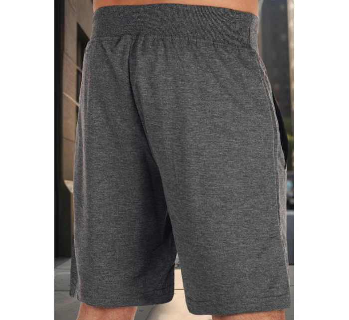 Pánské tmavě šedé teplákové šortky Dstreet SX2484 Pánské tmavě šedé teplákové šortky Dstreet SX2484
