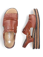 damskie na brązowe model 22087042 - Rieker