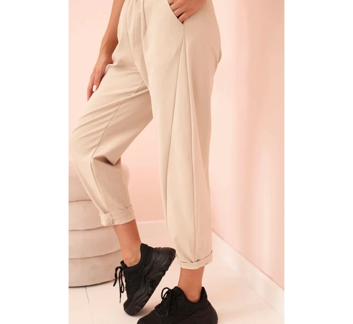 Kalhoty s kapsami Summer Punto béžové